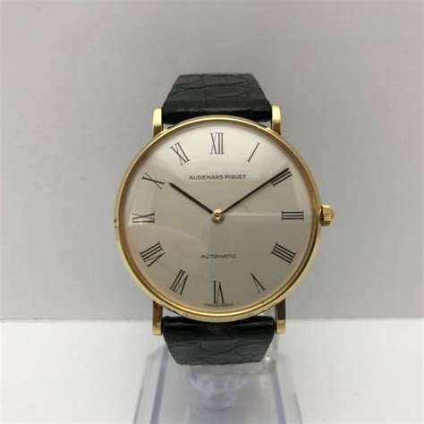 audemars piguet ultra thin automatic oro 18kt quadrante nero|audemars piguet rd 3.